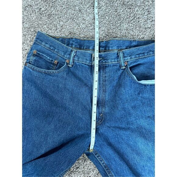 vintage levi’s 550 men’s W40 L36 cotton blue jeans relaxed straight leg denim - Picture 9 of 11